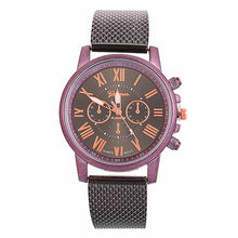 Load image into Gallery viewer, Geneva women's watch PVC fashion personality quartz watch three eyes women's watch luxury brand watches unique watch